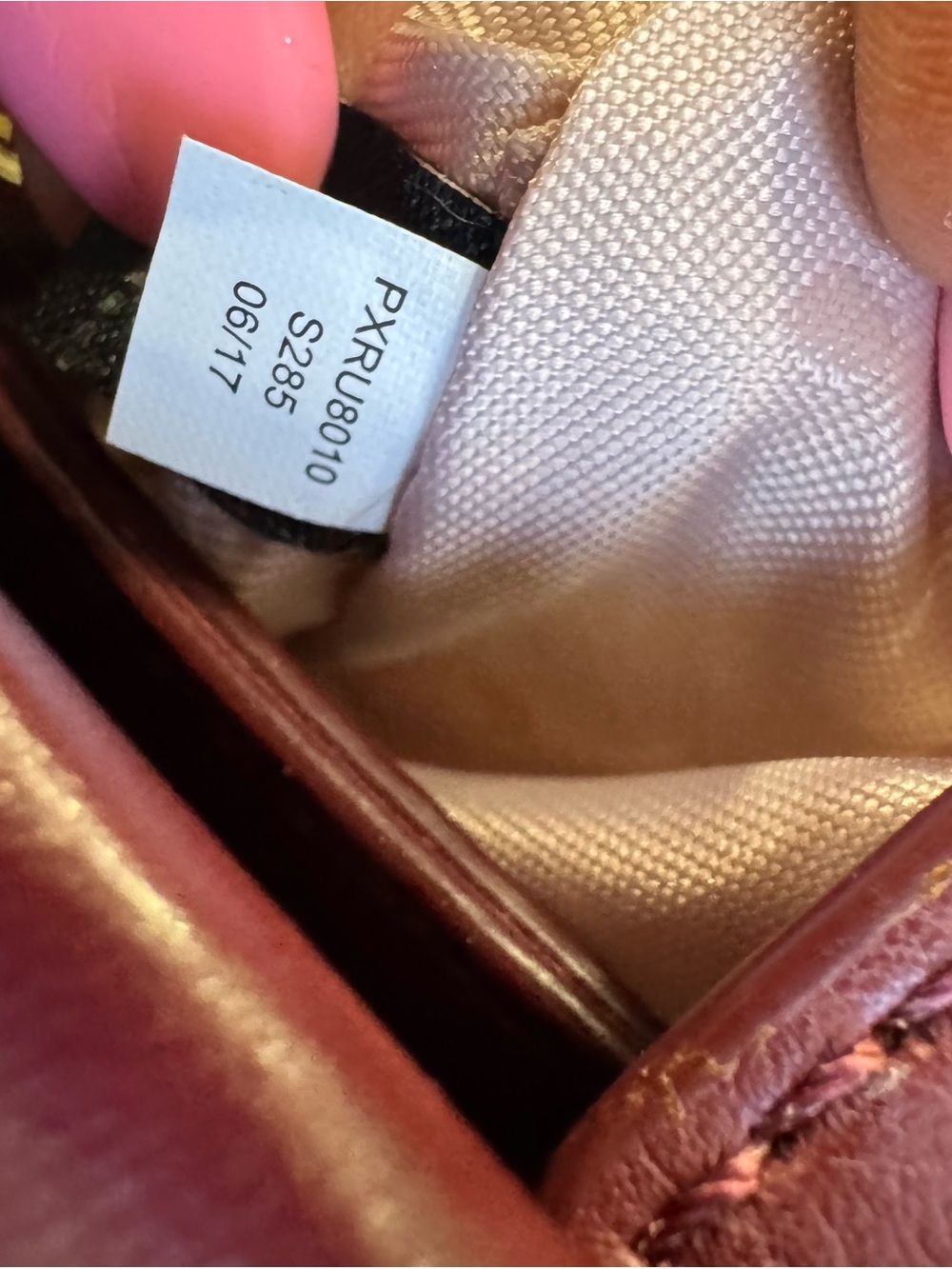 ♥️Kate Spade Emerson Place Jenia Small Quilted Leather Shoulder Bag Cherrywood - Picture 14 of 15